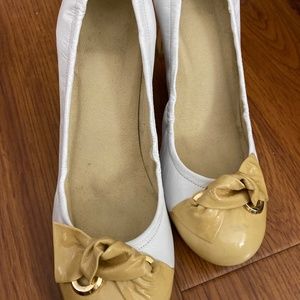 Leather thick heel Pump